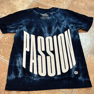 RARE Dyed Alta Gracia Passion T-Shirt 2020 Blue Atlanta Medium Short Sleeve